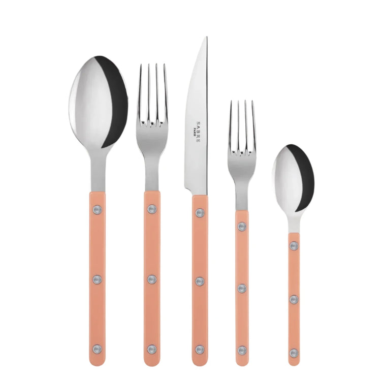 Sabre Paris Bistrot Nude Pink, 5 Piece Cutlery Set