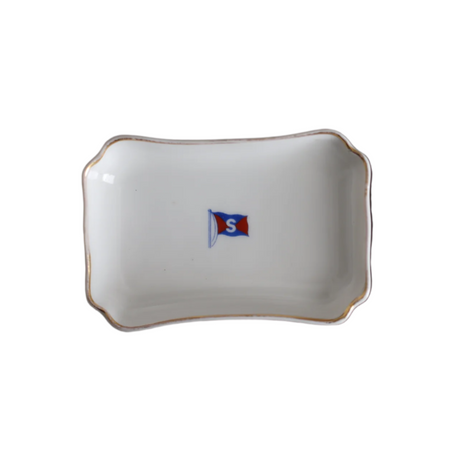 Vintage French Nautical Flag Tray