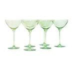 Martini Glass, Set of 6 (Mint Green)