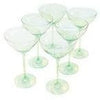 Martini Glass, Set of 6 (Mint Green)