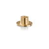 Flat 1.5" Matte Brass Candleholder