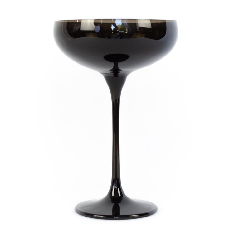 Estelle Coupe Glass, Set of 6 (Onyx)