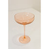 Estelle Colored Glass GLASSWARE Estelle Coupe Glass, Set of 2 (Blush)