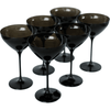 Martini Glass, Set of 6 (Black Onyx)