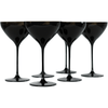 Martini Glass, Set of 6 (Black Onyx)