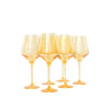 Estelle Wine Glass, Set of 6 (Yellow)